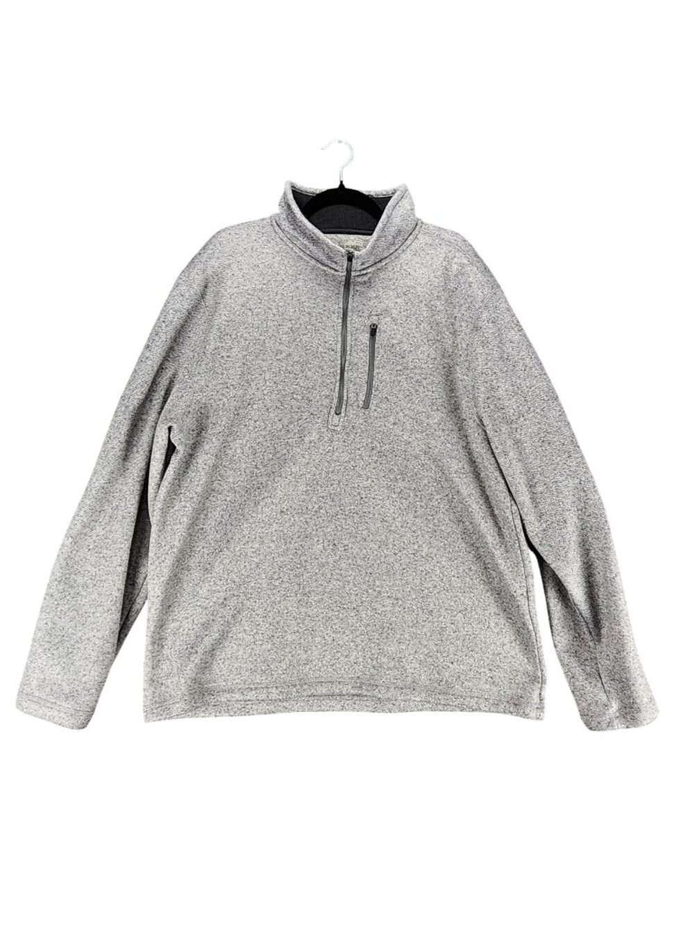 Rustic Ridge Sweater Mens XL Gray Fleece Long Sleeve 1/4 Zip